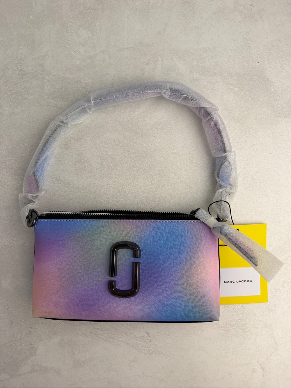 Marc Jacobs Pastel Gradient Mini Shoulder Bag with Black Logo